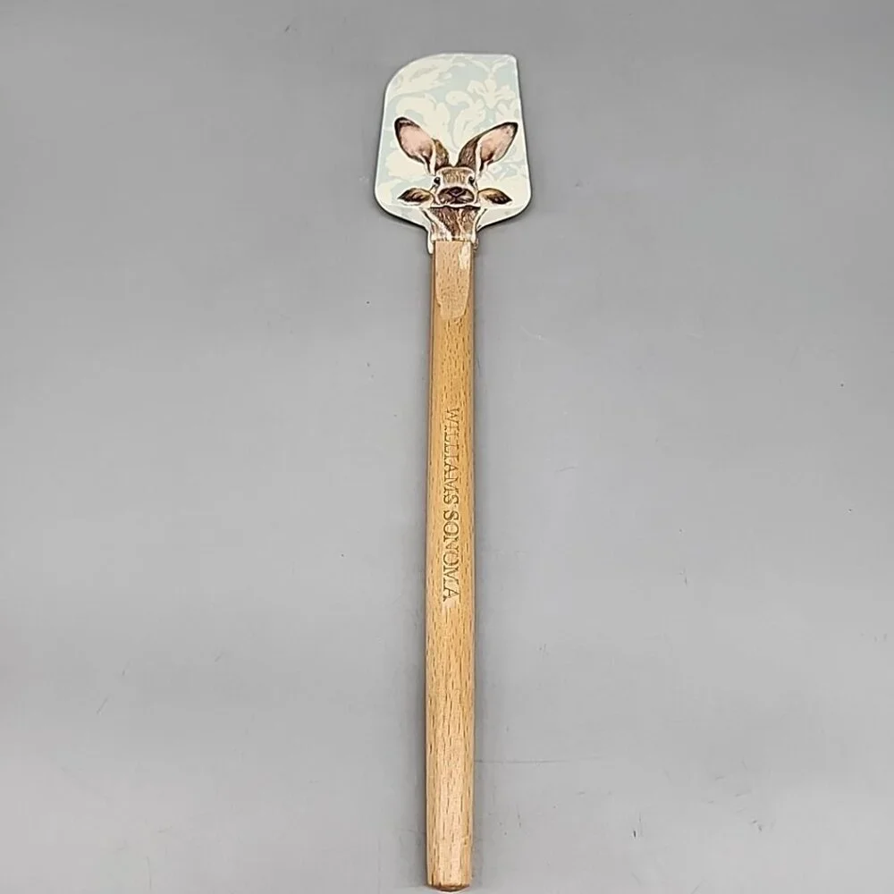 WILLIAMS SONOMA EASTER SPATULA BUNNY Wooden Handle